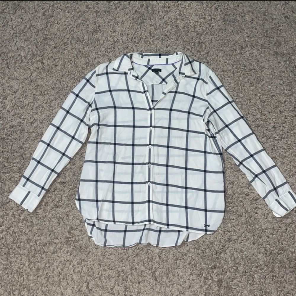 Talbots Longsleeve Checkered Buttondown - image 2